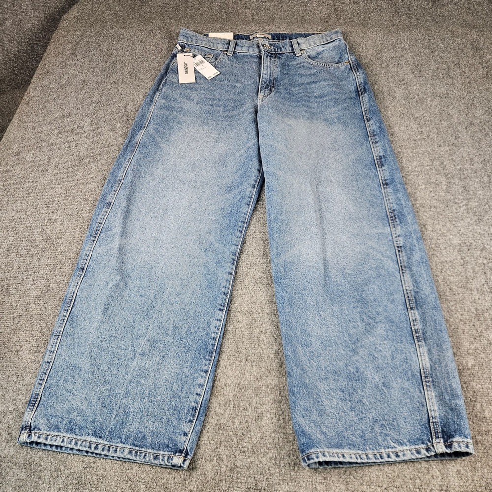 $229‎ Jason Wu Jaime Barrel Ankle Jeans Salt Lake Blue High Rise Relaxed Size 8